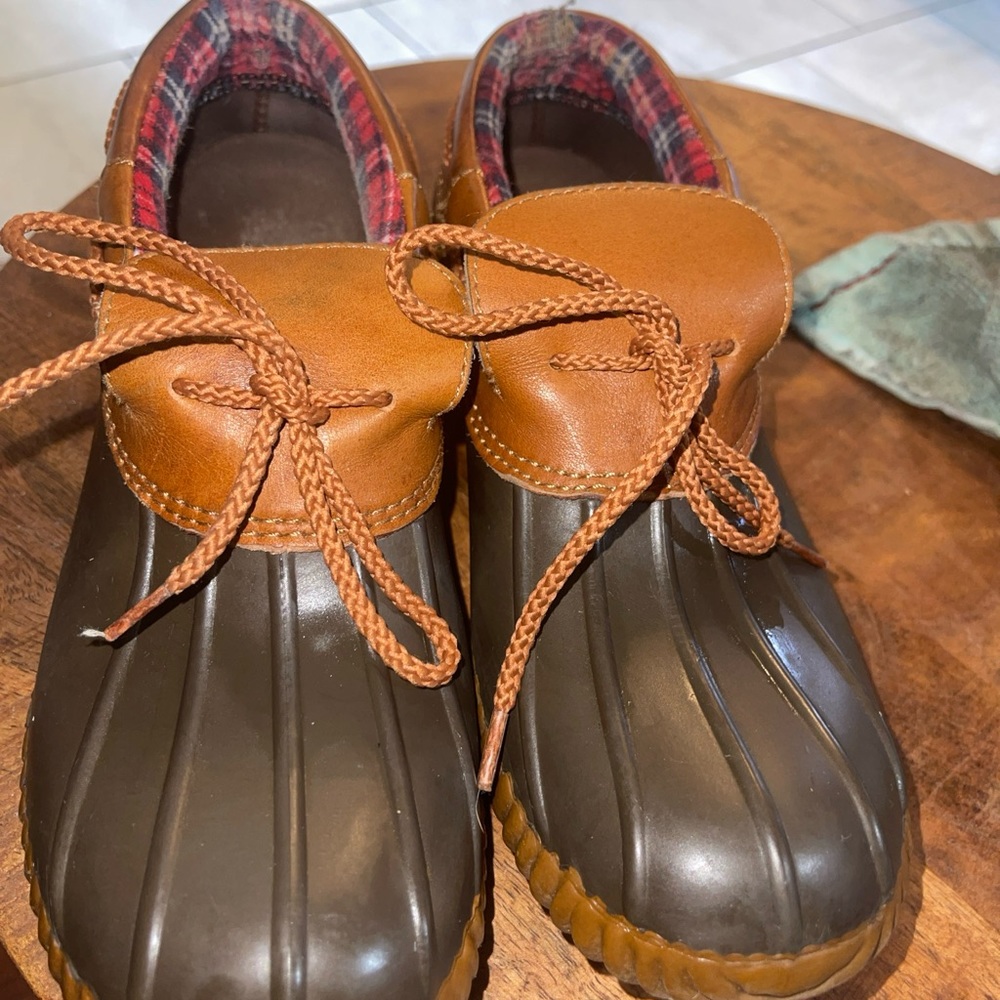 Kabby Tan Women’s Sz 8 Boat Shoes Bassbrown Two Tone